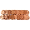 Image 2 : 20x Mixed Lot .999 Fine Copper Rounds in Plastic Tube. 20pcs.