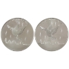 Image 1 : 2x 1oz Jerusalem The Holy Land Mint 2023 & 2024 Dove Of Peace .999 Fine Silver. 2pcs (tax Exempt)