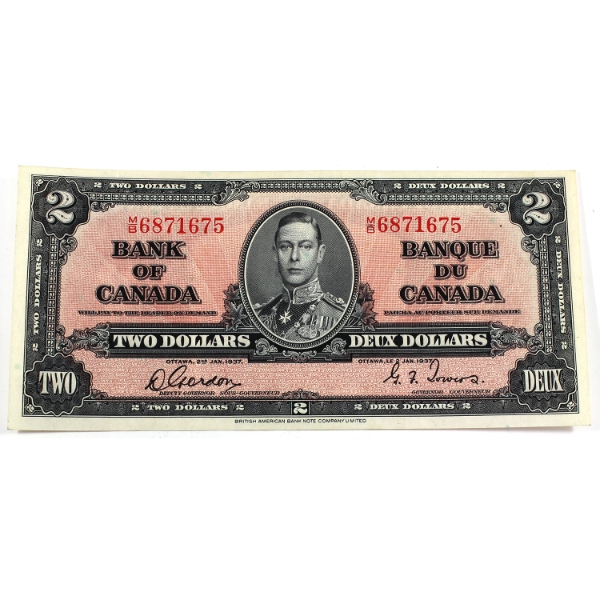 BC-22b 1937 $2 Ungraded Gordon-Towers SN:M/B6871675