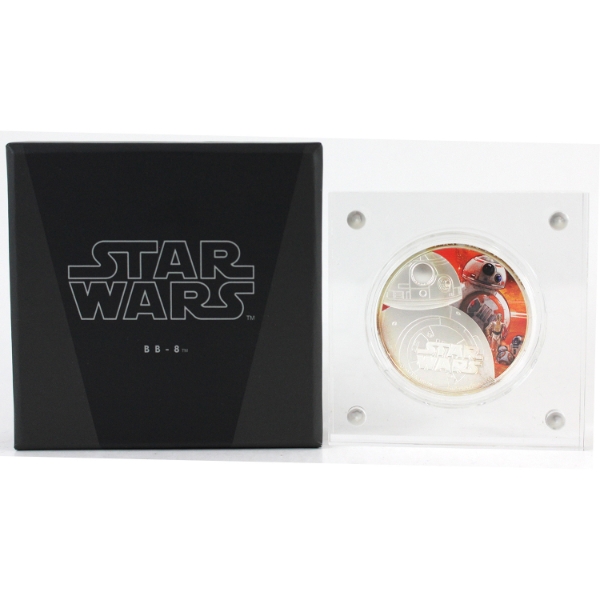 Niue 2016 $2 Star Wars: The Force Awakens - BB-8 1oz Fine Silver Coin (Tax Exempt)