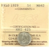 Image 1 : 5-cent 1929 ICCS MS62