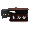 Image 1 : 2012 The Queen's Diamond Jubilee-Royal Silver 3-Coin Set w/ Set COA.