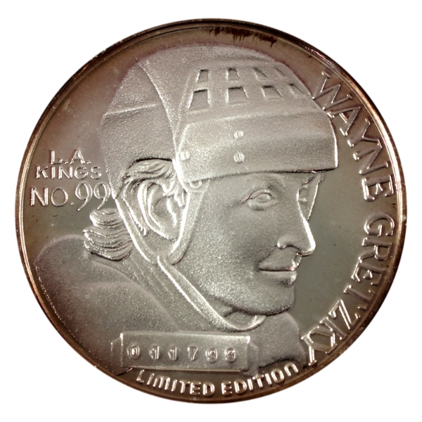 1oz NHL Wayne Gretzky All Time Leading Scorer .999 Fine Silver (Tax Exempt)