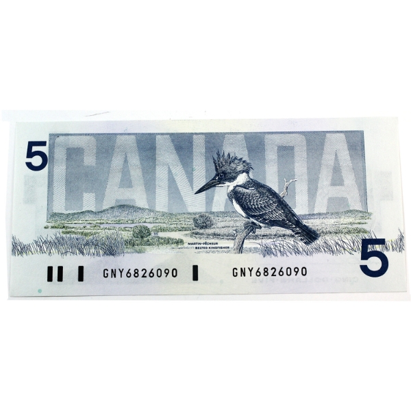 BC-56c 1986 $5 UNC or Better Thiessen-Crow SN:GNY6826090