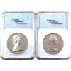 Image 2 : Silver $1 1966 & 1967 NNC Certified MS67 PL. 2pcs.