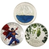 Image 1 : 2013, 2014 & 2016 $20 1oz Fine Silver Coins with Selective Colouring. 3pcs (Tax Exempt)