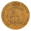 Image 2 : 3.95g Great Britain 18__ 1/2 Sovereign .917 Fine Gold Coin VG-F