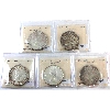 Image 1 : Silver $1 1958, 1959, 1960, 1961, 1962 ICCS MS64. 5pcs.