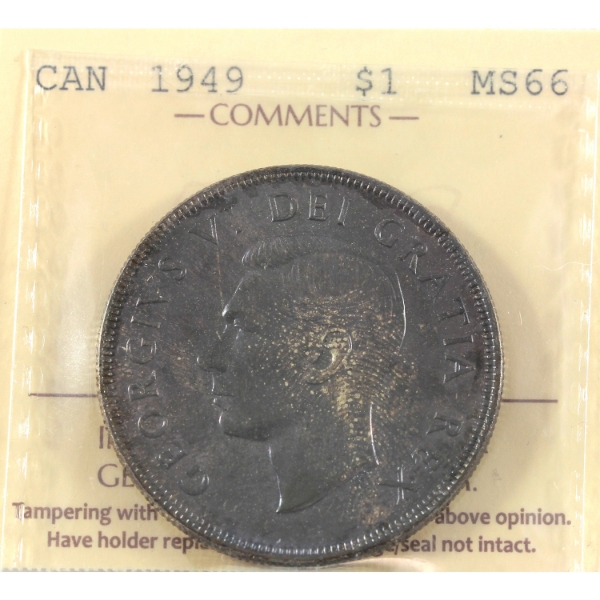 Silver $1 1949 ICCS MS66