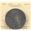 Image 1 : Silver $1 1949 ICCS MS66