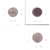 Image 2 : USA 1865-1876 Nickle 3-cents VF to AU-UNC. 3pcs.