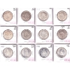 Image 1 : Lot of 12x 50-cent 1938-1967 Circ to BU in Plastic Page. 12pcs