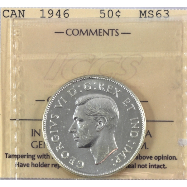 50-cent 1946 ICCS MS63