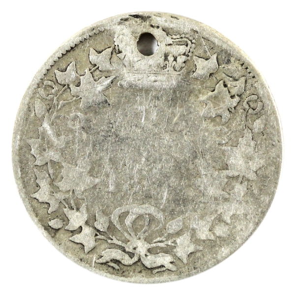 New Brunswick 20-cent 1864 G (Holed)