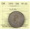 Image 1 : 50-cent 1870 LCW ICCS VF20