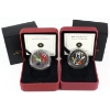 Image 1 : 2007 & 2008 25-cent Birds of Canada Coloured Coins. 2pcs.