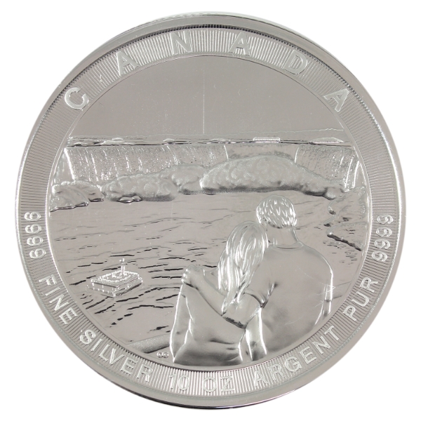 10oz RCM/Bullion Exchanges $50 2017 Canada the Great- Niagara Falls .9999 Silver Coin