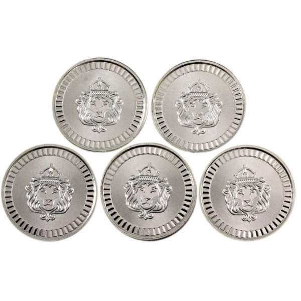 5x 1/2oz Scottsdale Mint .999 Fine Silver Rounds. 5pcs. (Tax Exempt)