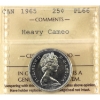 Image 1 : 25-cent 1965 ICCS PL66 Heavy Cameo