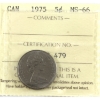 Image 1 : 5-cent 1975 ICCS MS66