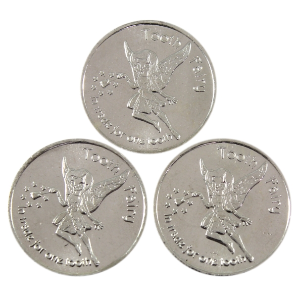3x 1/10oz MPM Official Visit From The Tooth Fairy .999 Fine Silver Rounds. 3pcs. (Tax Exempt)