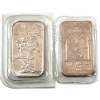 2x 1oz Assorted Refiners Christmas Themed Vintage .999/+ Silver Bars. 2pcs. (Tax Exempt)
