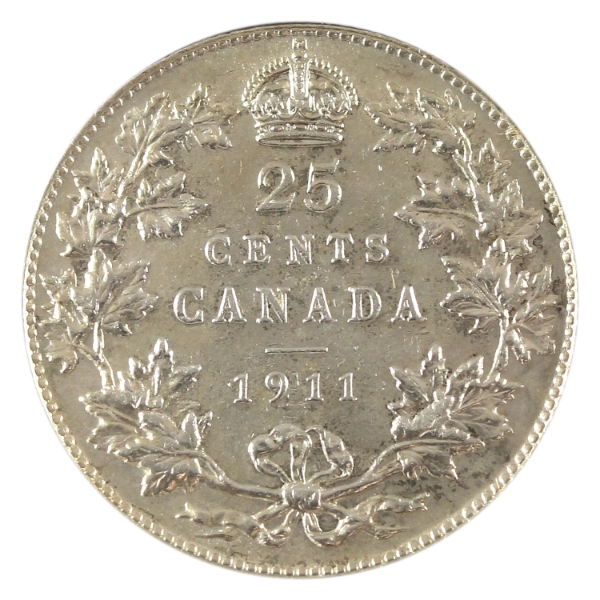 25-cent 1911 EF-AU