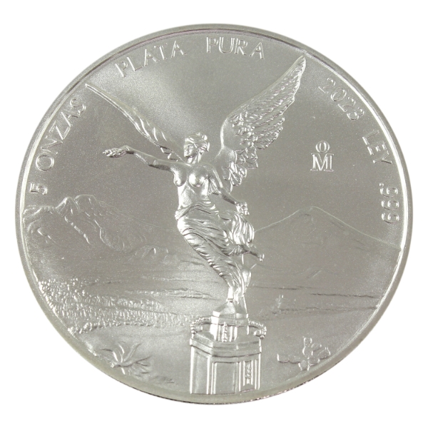 5oz Mexico 2023 Libertad .999 Fine Silver Round (Tax Exempt)