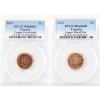 Image 1 : 1-cent 2012 PCGS MS66 Red. 2pcs.