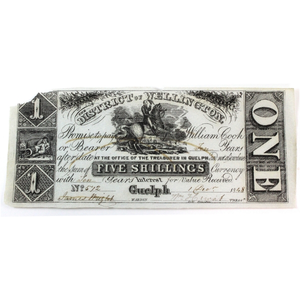 MU-6 1848 $1 District of Wellington AU Wright SN: 542
