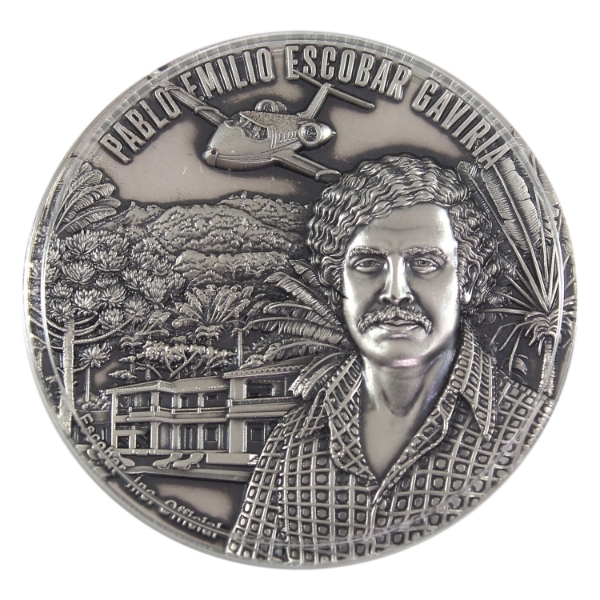 Colombia 2023 1 Billion Besos 30th Ann. of the Death of Pablo Escobar 2oz .999 Fine Silver Round