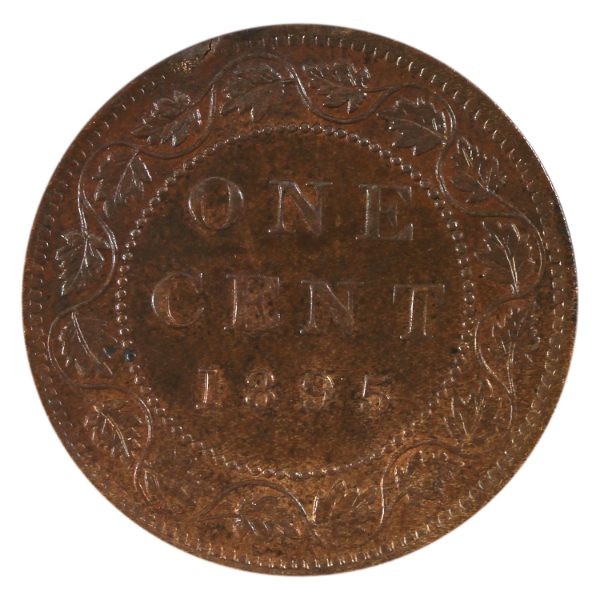 1-cent 1895 BU Red & Brown