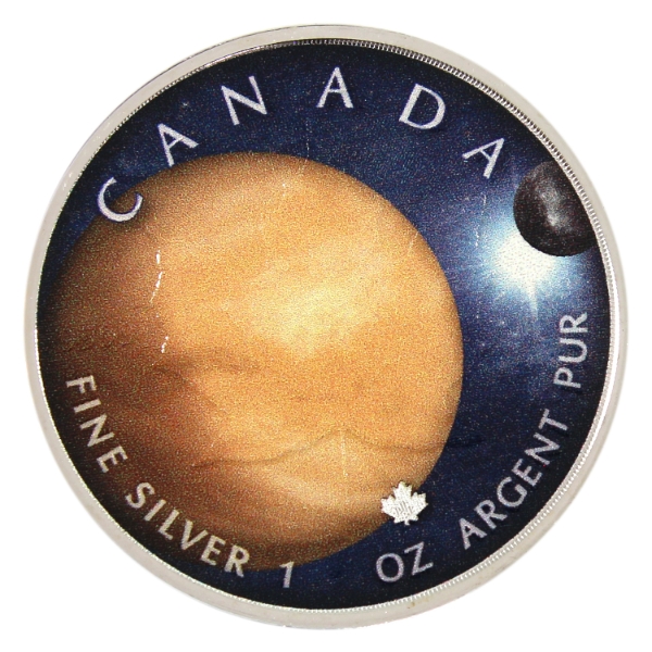 1oz 2022 $5 SML Our Solar System - Venus .9999 Fine Silver Colourized Coin (Tax Exempt)