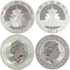 Image 2 : 3oz & 30g Total!  World Assorted .999 Fine Silver Rounds. 4pcs (Tax Exempt)