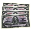 Image 1 : BC-24b 1937 $10 Consecutive UNC or better, Gordon-Towers SN: B/D3353996 to 999. 4pcs