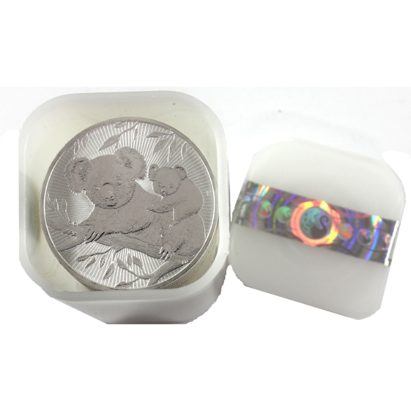 14x 2oz Australia 2018 $2 Koala .9999 Fine Silver Rounds in Tube. 14pcs. (Tax Exempt)