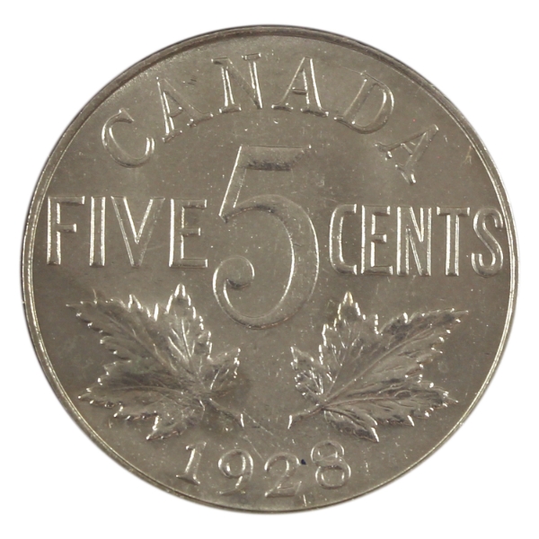 5-cent 1928 UNC+