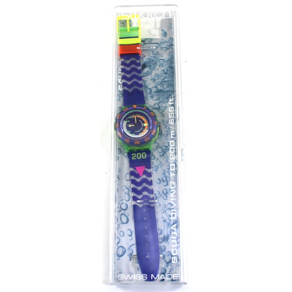 Vintage 1991 Swatch Scuba Wristwatches. 2pcs. 