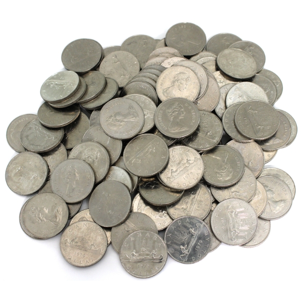 Nickel $1 1979 Bulk Collection of $1 Coins. 110pcs.