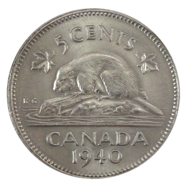 5-cent 1940 BU