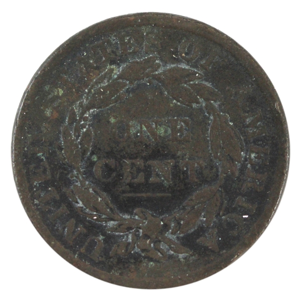USA 1835 1-cent Small 8, Stars VG (impaired)