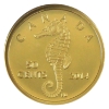 Image 1 : 2014 Gold 50-cent Sea Creatures- Seahorse 1/25oz .9999 Fine Gold Coin (Tax Exempt)