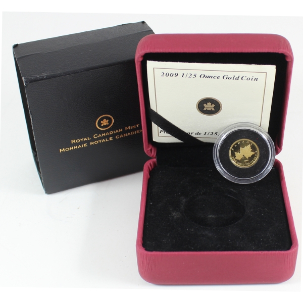 2009 50-cent Red Maple 1/25oz Gold Coin (Tax Exempt)