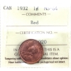 Image 1 : 1-cent 1932 ICCS MS64 Red