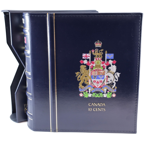 10-cent 1880-2024 Coin Collection in Lighthouse Binder. 157pcs.