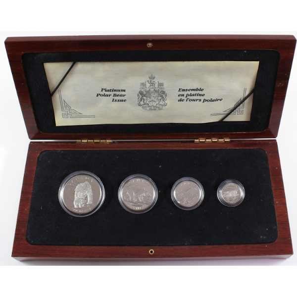 1990 Platinum Polar Bear  4-Piece Fractional Set (Tax Exempt)