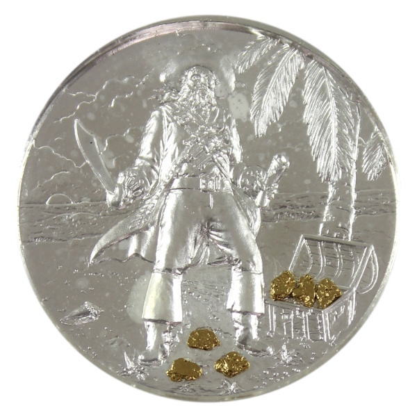 2oz Elemental Mint Privateer Series 'No Prey No Pay' .999 Fine Silver Round (Tax Exempt)