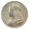 Image 2 : Great Britain Silver 1893 Florin UNC+