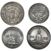 Image 1 : Wellings Mint 1867-1967 Canadian Centennial Fine Silver Medallions. 4pcs (Tax Exempt)