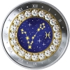 Image 3 : 2019 $5 Zodiac 12-Coin .9999 Fine Silver Set in Decorative Box. (Tax Exempt)